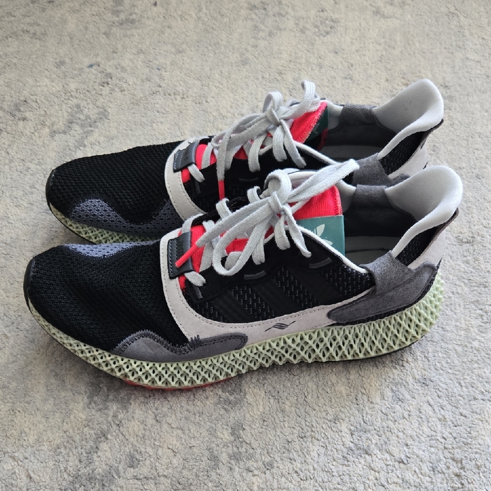 adidas Black and White Athletic Shoes